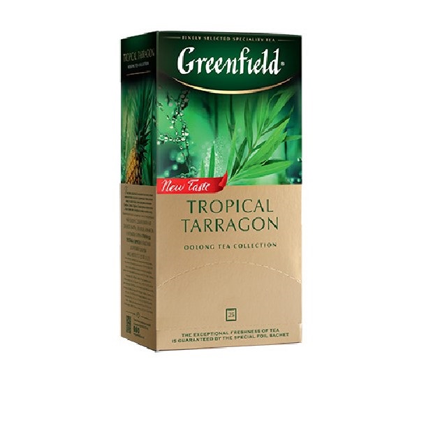 Чай «ГРИНФИЛД»  -Тропикал Таррагон пак.(1,5гх25п)оолонг с доб.