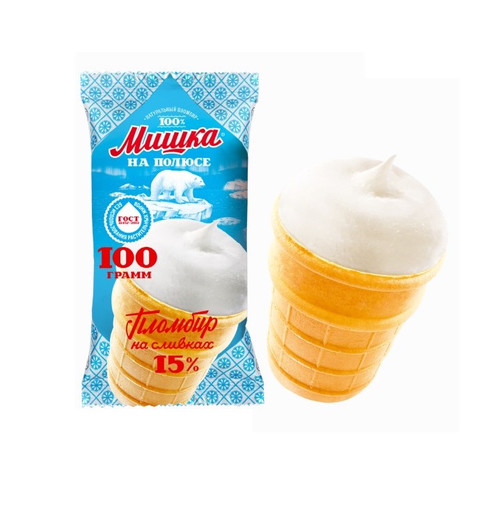 Мороженое  «МИШКА НА ПОЛЮСЕ» пломбир 100гр