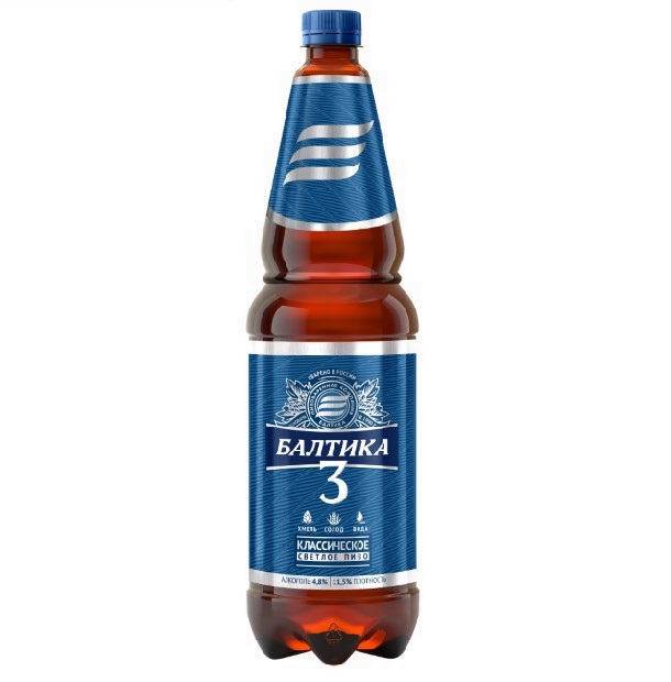 Пиво «Балтика» Классическое Традиционное №3 ПЭТ 1,3 л