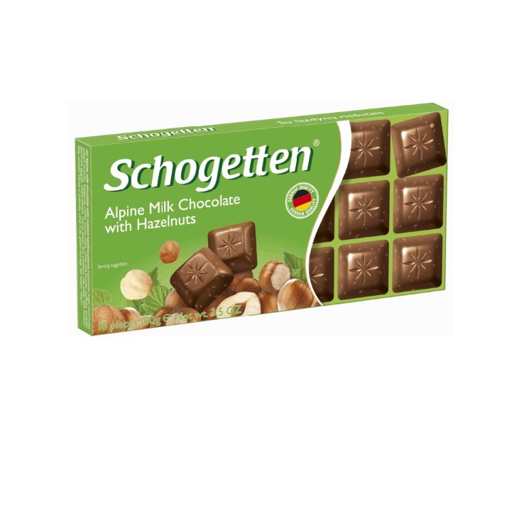 Шоколад «Schogetten» 100гр. — молочный Фундук